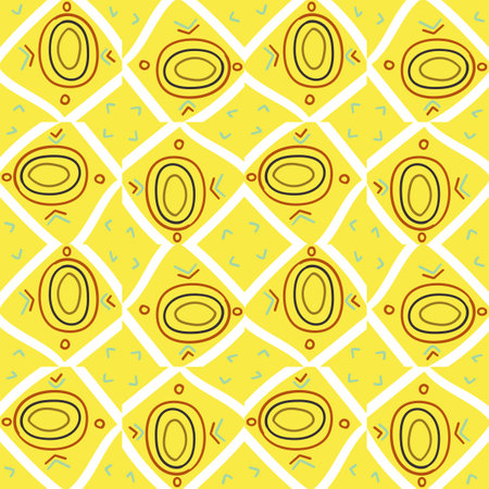 Abstract geometric seamless pattern. Tile background. Infinity wrapping paper with different shapes. Creative texture.のイラスト素材