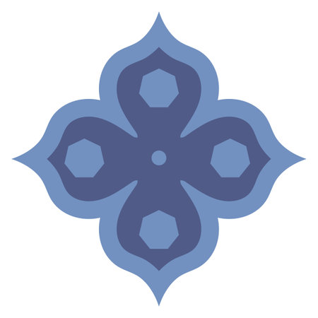 Cute Mandala. Ornamental round doodle flower isolated on white background. Geometric decorative ornament in ethnic oriental style.のイラスト素材