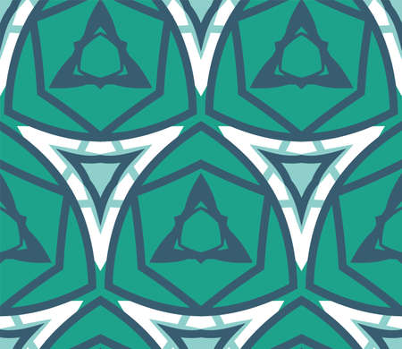Abstract fantasy creative thin line hexagon based geometric seamless pattern. Creative mosaic, tile...