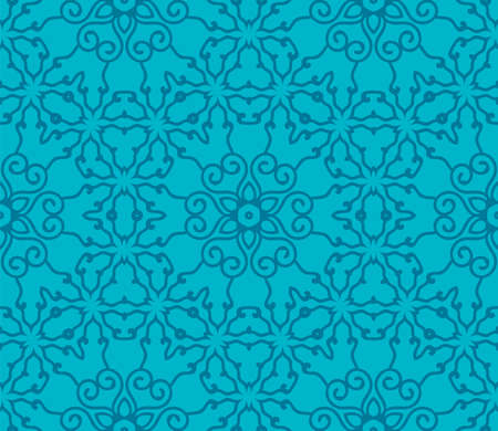 Abstract hand drawn doodle thin line curly seamless pattern. Swirl linear tile, grid background.