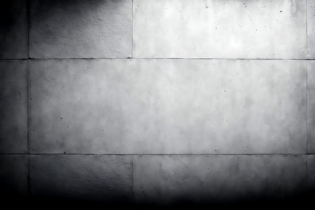 A minimalist gray concrete textured wall background.の素材