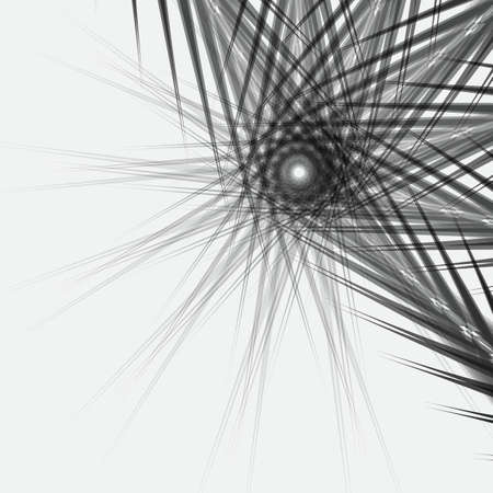 Ornamental lace pattern circle background with abstract black and white technology line patternのイラスト素材