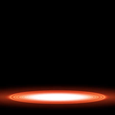 Glowing circles on a black backgroundのイラスト素材