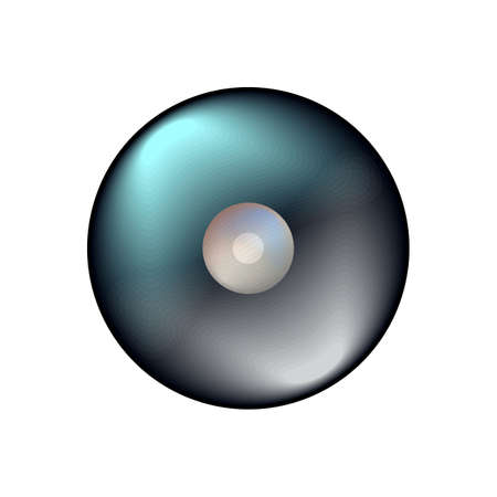 Vector ball icon for play in game isolated on white backgroundのイラスト素材