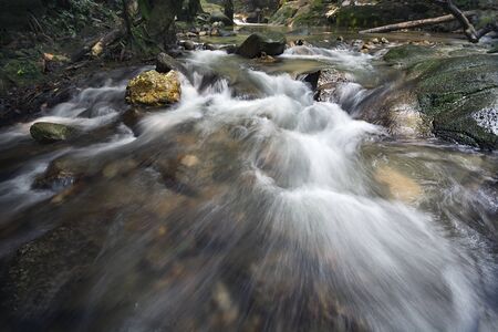 Tropical Rainforest's Waterfall at Sungai Liam, Malaysia, Asia.
