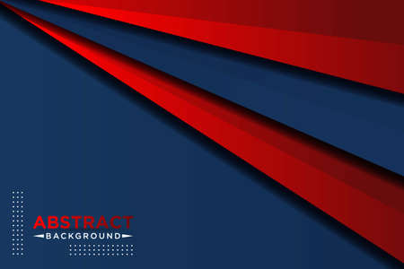 abstract 3d dark blue background with a combination of luminous red overlap style graphic design elementのイラスト素材