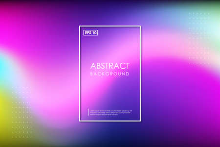 modern trendy abstract liquid wavy colorful background. Gradient liquid background vector