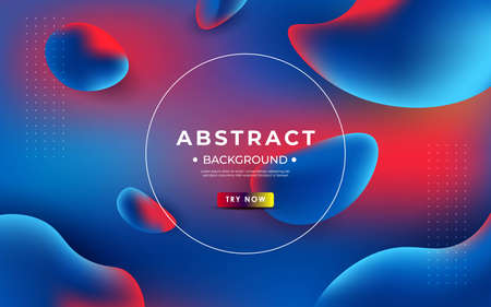 modern liquid colorful blue red mixing color for poster, wallpaper abstract background.