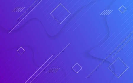 abstract blue purple gradient with modern geometric shape background. vector