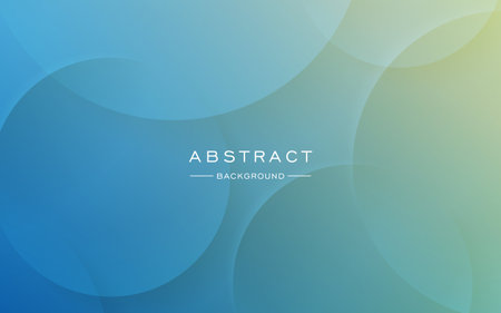 modern dynamic blue green circle shape shadow and light dimension background. eps10 vectorのイラスト素材