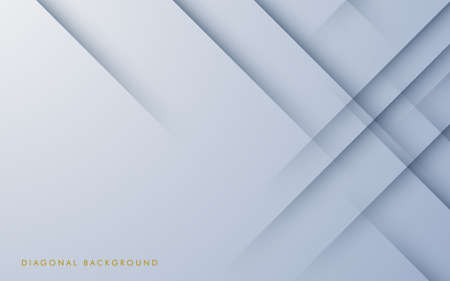 abstract modern white gray diagonal stripe with shadow and light background.eps10 vectorのイラスト素材