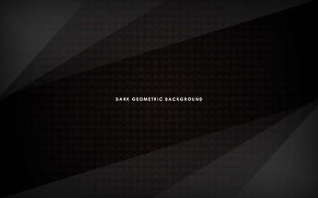Black abstract geometric background. Modern shape concept. Eps10 vectorのイラスト素材