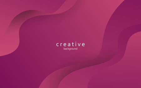 minimal abstract dynamic dark purple gradient color fluid, liquid wavy shape geometric composition background.のイラスト素材
