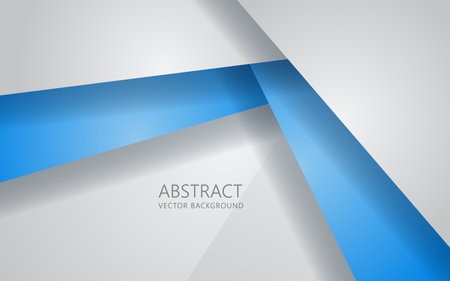 Abstract blue and white triangle overlapping layers geometric shapes background a combination EPS10 vectorのイラスト素材