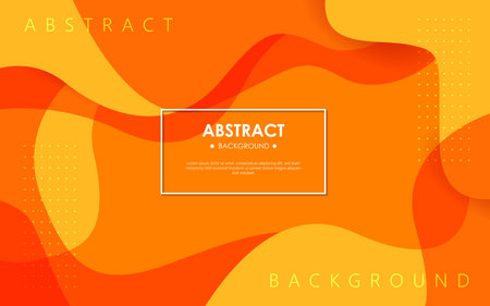 Minimal abstract Dynamic orange textured background design in 3D style with orange color. Vectorのイラスト素材