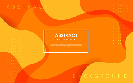 Minimal abstract Dynamic orange textured background design in 3D style with orange color. Vectorのイラスト素材