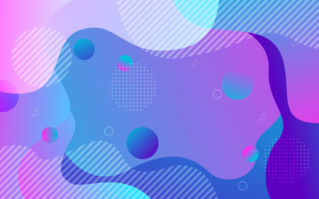 Minimal Abstract Dynamic textured geometric background design in 3D style with purple gradient color. Vectorのイラスト素材