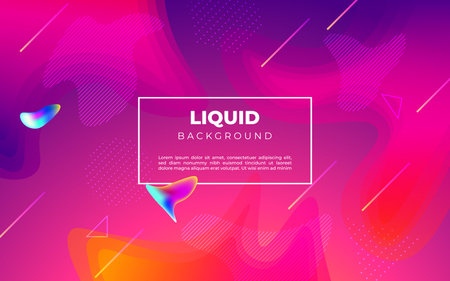 minimal abstract colorful purple pink liquid color gradient, fluid shape geometric with dots background.のイラスト素材