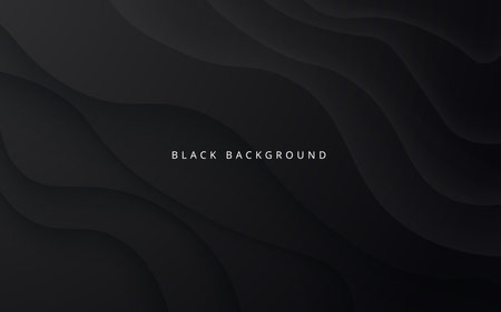 abstract black soft diagonal shape light and shadow wavy background. vectorのイラスト素材