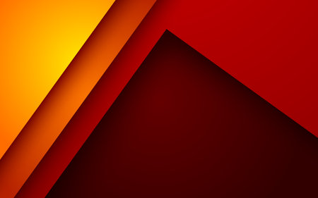 abstract orange red gradient papercut overlap layers background. vectorのイラスト素材