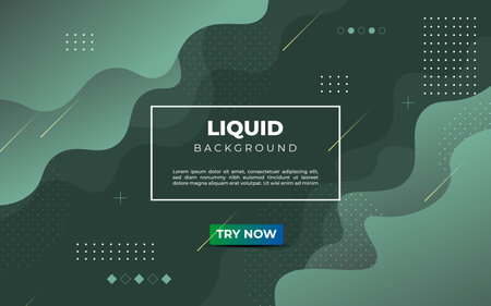 minimal abstract background with gradient green soft color wave shape background. vectorのイラスト素材