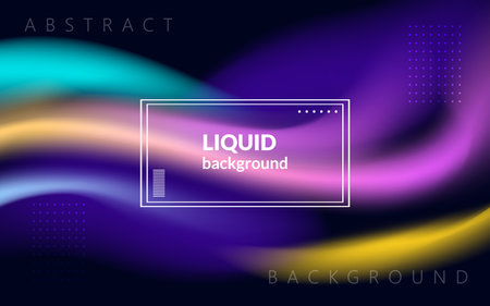 dark abstract flow blue, yellow, pink light background. creative modern dynamic background. vectorのイラスト素材