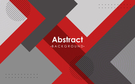 simple abstract triangle red, gray, white dark color overlap shape for text background. vectorのイラスト素材