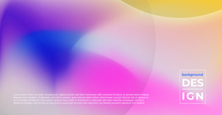 minimal abstract blurry holographic gray blue pink yellow soft color mesh background. eps10 vectorのイラスト素材