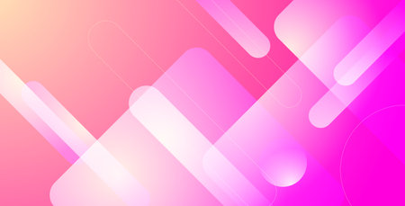 abstract pink pastel gradient liquid color with geometric shape background. eps10 vectorのイラスト素材