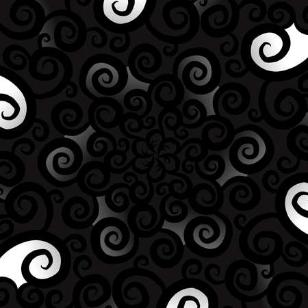 Beautiful black and white gradient batik ethnic flower floral and leaf frame illustration for wallpaper background ads or presentation templateの写真素材