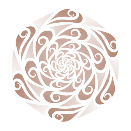 Beautiful colour hexagonal  design  OF batik ethnic traditional flower floral and leaf frame illustration for wallpaper background ads or presentation templateの写真素材