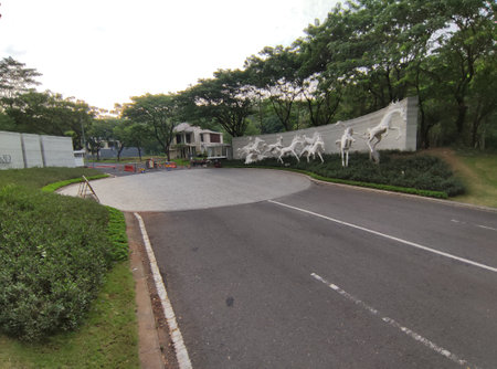 inspiration for modern and aesthetic housing in the city center in Indonesiaの写真素材