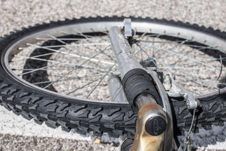 bicycle fork shock absorberの写真素材