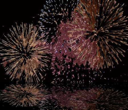 New year fireworks