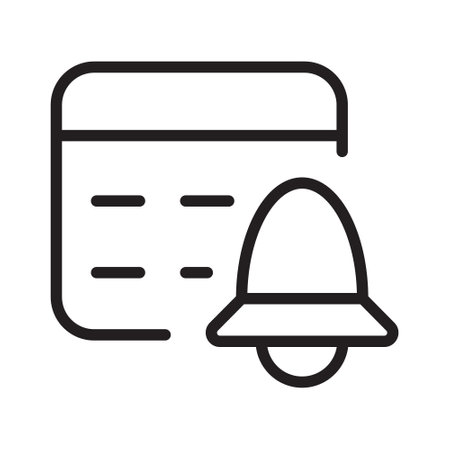 Calendar Outline Icon, Linear Calendar, Black and White Transparentのイラスト素材