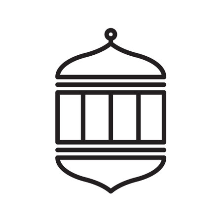 Islamic Icons Line Art Vector, Ramadan Kareem Elements, Eid Mubarak Design Elements, Muslim Prayer, Mosqueのイラスト素材