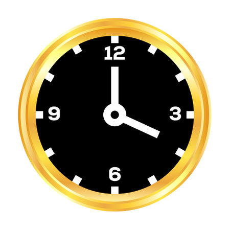Classic Wall Clock Icon, Clock Face Icon, Symbol For Team Work, Time Management, Deadline, Transparent Backgroundのイラスト素材