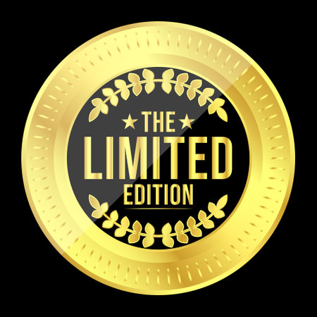 Limited Edition Stamp, Logo, Sign, Icon, Badge, Emblem, Patch, Label, Vector Illustration For Business and Finance, Special Offer Badge, Promotional Ads Symbol Designのイラスト素材