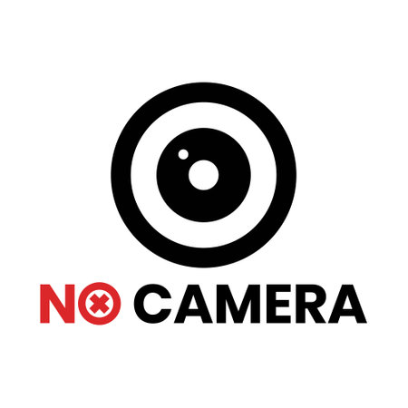 Prohibition No Photo Sign, No Photographing Prohibition Sign Symbol, No Video, No photography Icon, Do Not Take Photo Sign, Camera Icon With Red Circle, Prohibited Logo Pictogram, Vector Illustrationのイラスト素材