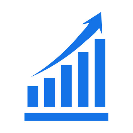 Growing Graph Icon, Bar Chart Icon, Infographic, Growths Chart Collection For Business Improvement Analytics, Diagram Symbol, Financial Profit Chart Bar Vector Illustrationのイラスト素材