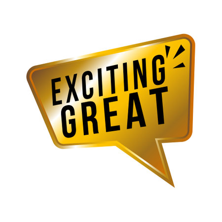 Great News Badge, Rubber Stamp, Banner, Tag, Emblem, Good News Label, Exciting News Banner In Flat Style With Glossy And Shiny Reflection On White Background, Design Element Vector Illustrationのイラスト素材