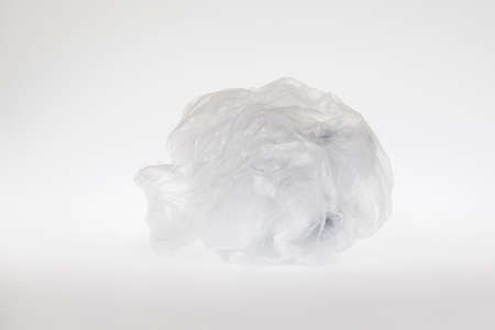 close up white plastic in ball shapeの写真素材
