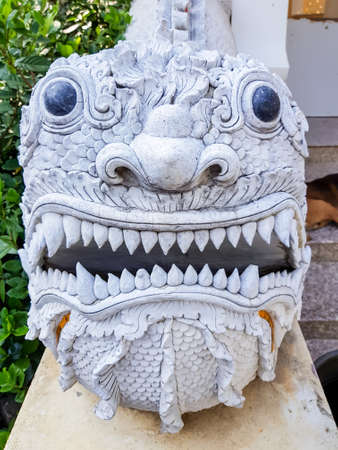Chinese Imperial Lion, also called Guardian Lion, are a common representation of the lion in pre-modern Chinaの写真素材