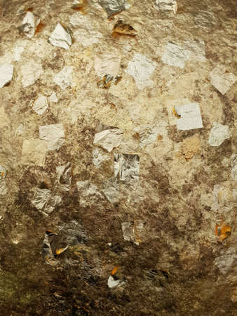 Blur Texture of the gold leaf background,  Buddha