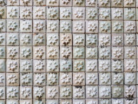 ancient decorative tiles in the east, Thailandの写真素材