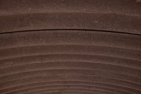 closeup of curve metal roof for background.の写真素材