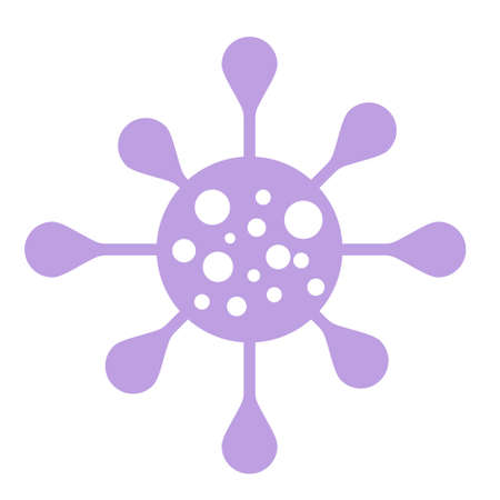 Illustration vector graphic of dangerous corona virus cell disease isolated on white background in flat designのイラスト素材