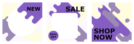 promotion square editable abstract social media mobile apps post templateのイラスト素材