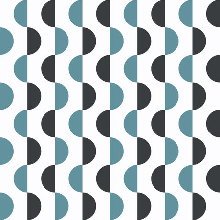Abstract background of geometric half circles with minimalist color. Vector seamless pattern and texture. ready to use for cloth, textile, wrap and otherのイラスト素材