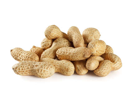 Peanuts isolated on white background